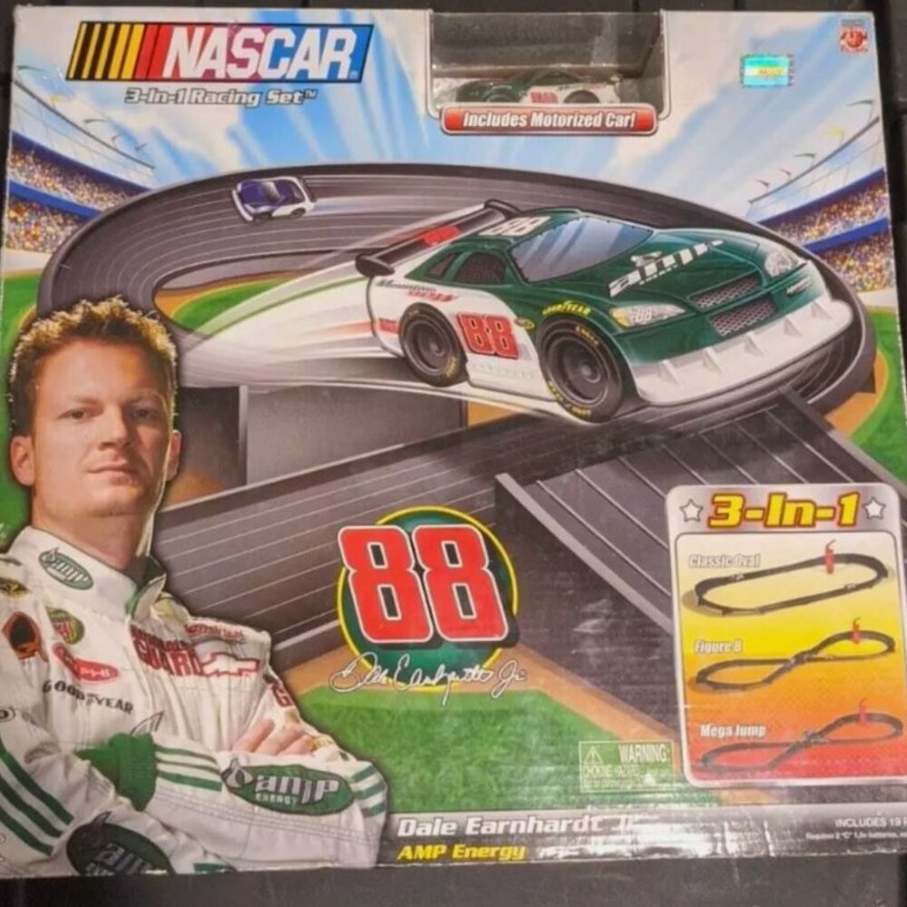 Dale Earnhardt Jr #88 NASCAR Amp Energy 3 In 1 Race Set 2009 Brand New RARE VHTF